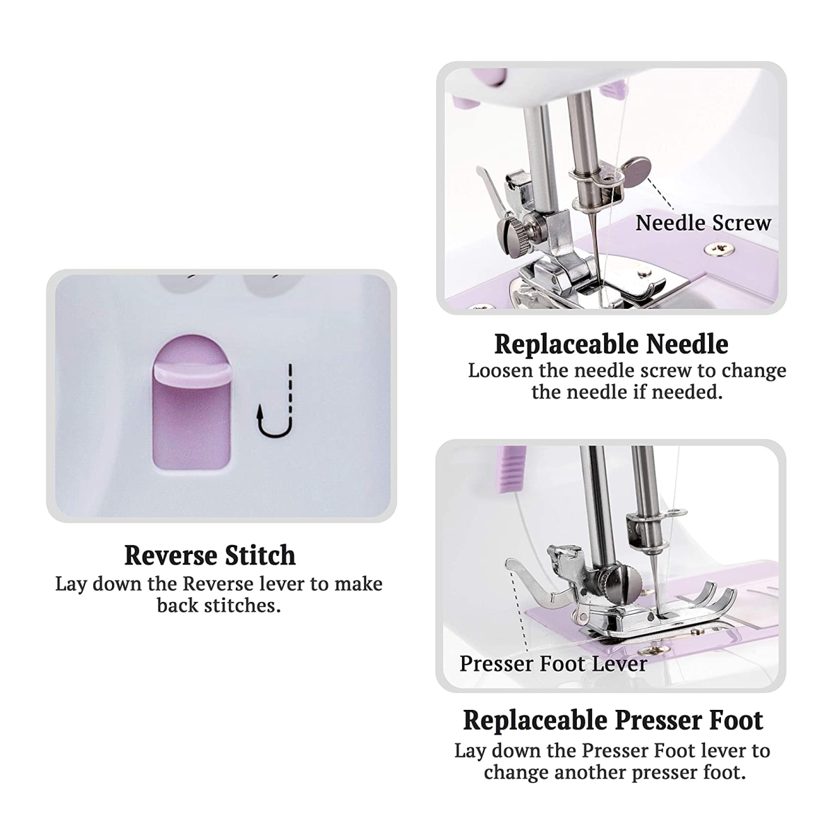 Miniatura 5 de Máquina De Coser portátil 12 puntadas